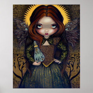 Dress of Alchemy ART PRINT gothic angel fairy icon