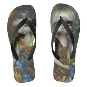 "Dress of Sinners, Dress of Saints" Flip Flops