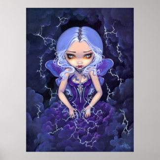 Dress of Storms ART PRINT Gothic Fairy