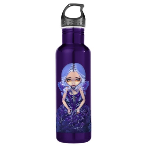 Dress of Storms gothic fairy art Water Bottle