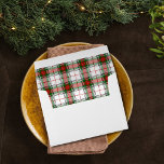 Dress Stewart Tartan Envelope<br><div class="desc">A traditional tartan that is particularly pleasing due to the crisp color combo of white,  red and green. For weddings,  Christmas parties,  or any event where you want the Celtic touch of plaid.</div>