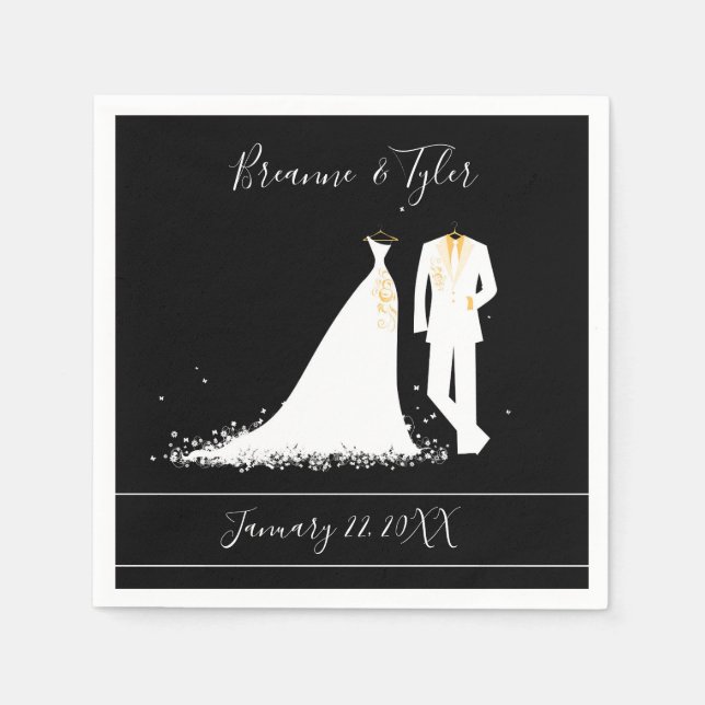 Dress & Tux - Cocktail Napkin (Front)