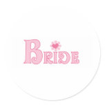Dress Up Bride Classic Round Sticker