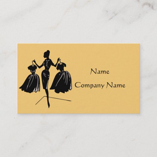 Dress Up Business Card (Yellow)