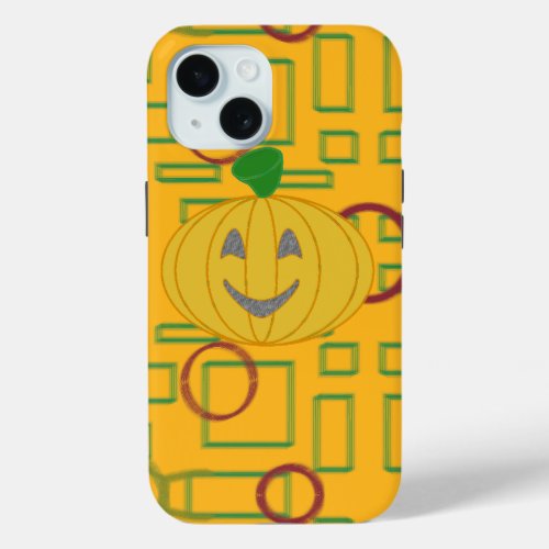 Dress Up Pumpkin iPhone 15 Case