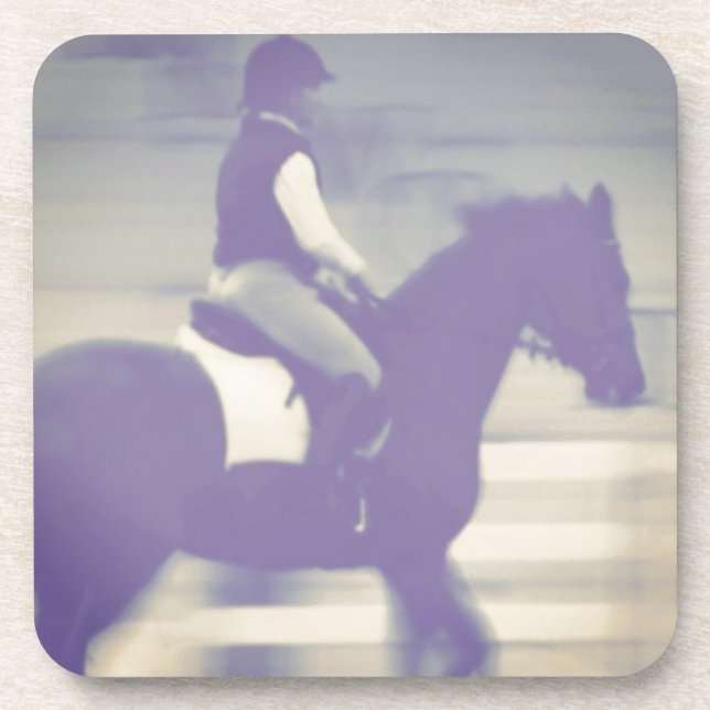 Dressage Abstract Drink Coaster (Front)