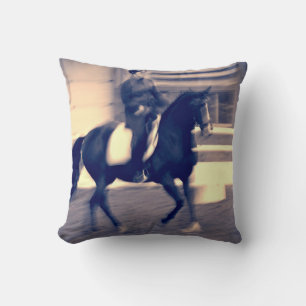 Dressage Abstract Throw Pillow