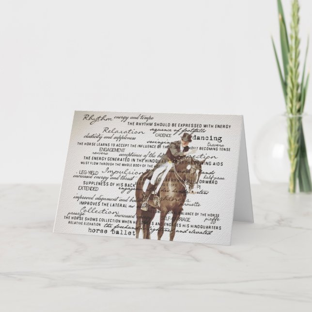 DRESSAGE ARENA Greeting Card (Front)