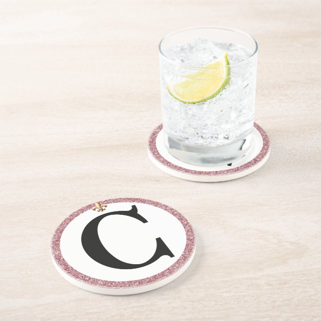 DRESSAGE  ARENA LETTER WITH ROSES COASTER (Side)