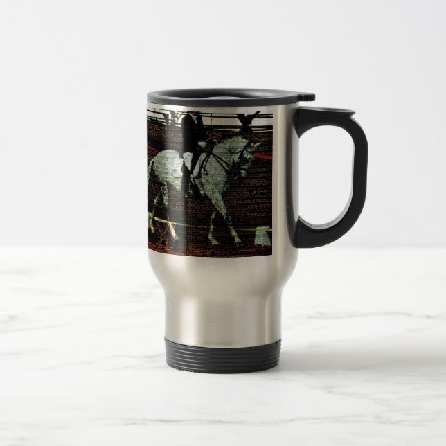 Dressage Art Travel Mug (Right)