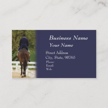 Dressage Business Card by clcbizcards at Zazzle