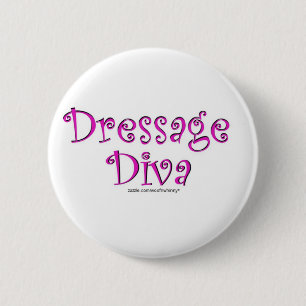 Dressage Diva Pinback Button