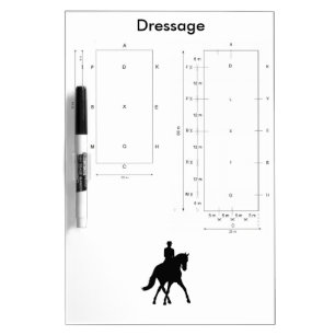 Dressage Dry Erase Board - Both Arena Sizes