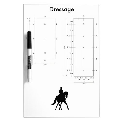 Dressage Dry Erase Board _ Both Arena Sizes