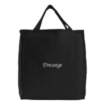 Dressage Embroidered Tote Bag