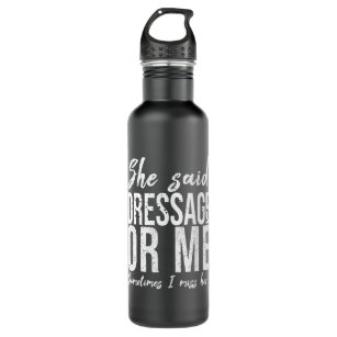 Dressage funny sports gift idea stainless steel water bottle