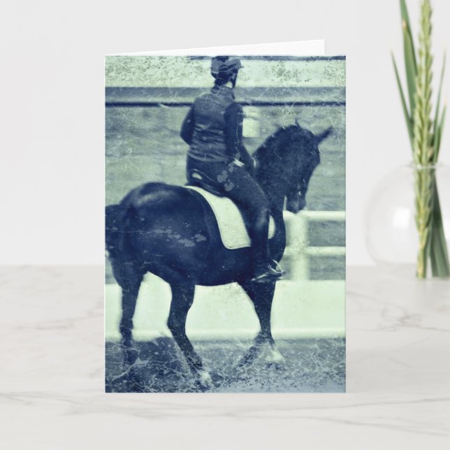 Dressage Grunge Card (Front)