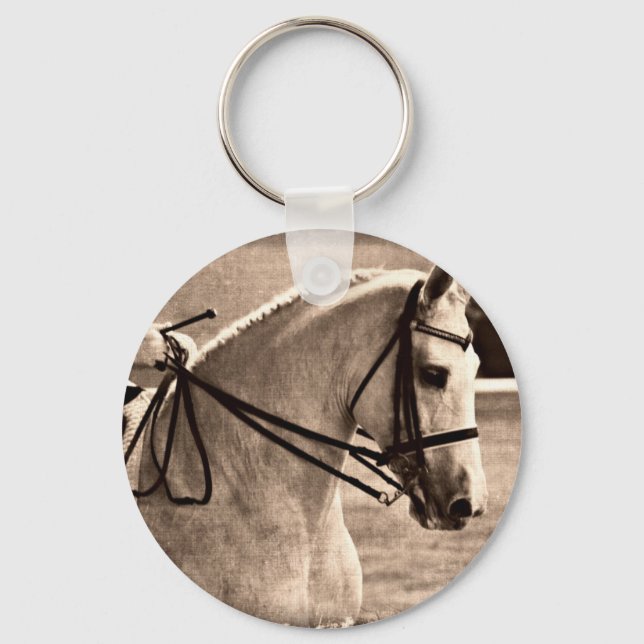 Dressage Grunge Keychain (Front)