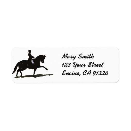 Dressage Horse Address Label