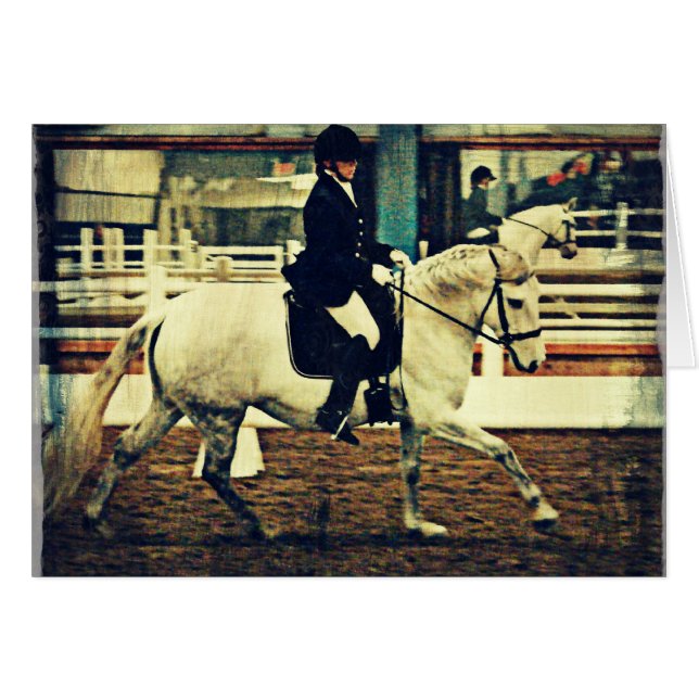 Dressage Horse and Rider Cards (Front Horizontal)