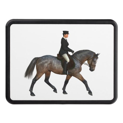 Dressage Horse and Rider Hitch Cover