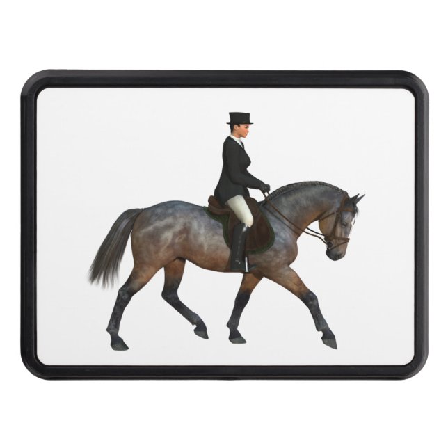 Dressage Horse and Rider Hitch Cover (Front)