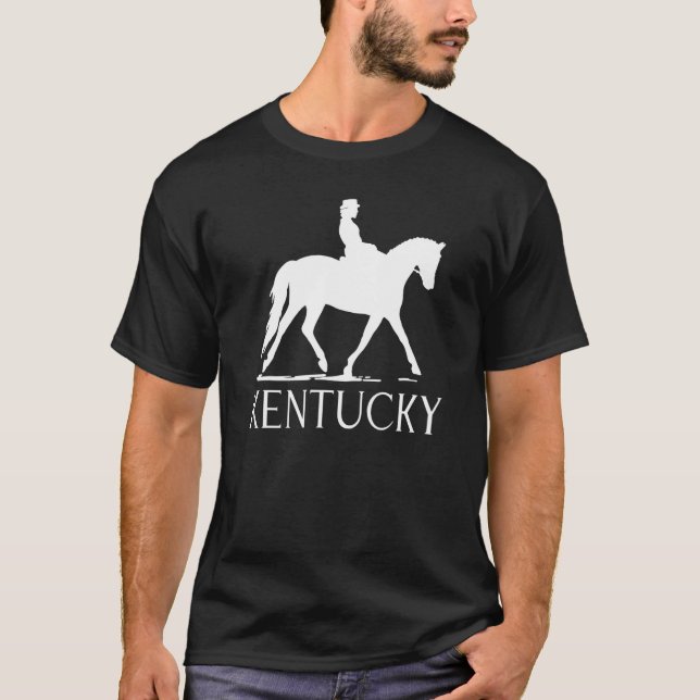 Dressage Horse and Rider Kentucky T-Shirt (Front)
