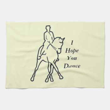Dressage Horse And Rider - Line Art Half Pass Towel by BukuDesigns at Zazzle