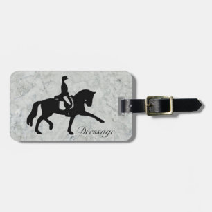 Dressage Horse and Rider Luggage Tag