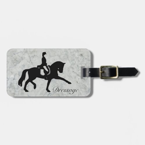 Dressage Horse and Rider Luggage Tag
