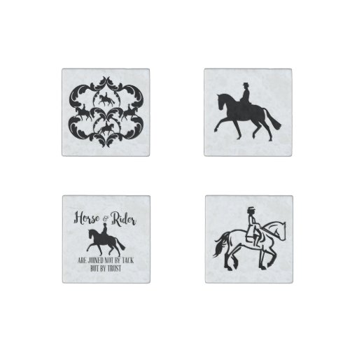 Dressage horse and rider Magnets