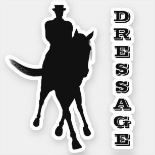 Dressage Horse And Rider   Sticker