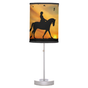 Dressage Horse and Rider Table Lamp
