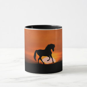 Dressage Horse and Sunrise Mug