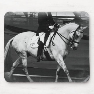 Dressage Horse Grunge Mouse Pad