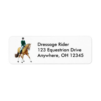 Dressage Horse Half Pass Label