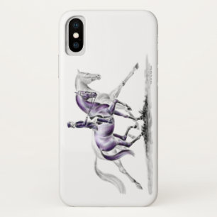 Dressage Horse in Trot Piaffe iPhone X Case