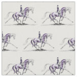 Dressage Horse in Trot Piaffe Fabric
