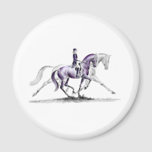 Dressage Horse in Trot Piaffe Magnet