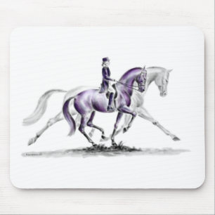 Dressage Horse in Trot Piaffe Mouse Pad