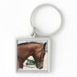 Dressage Horse Keychain