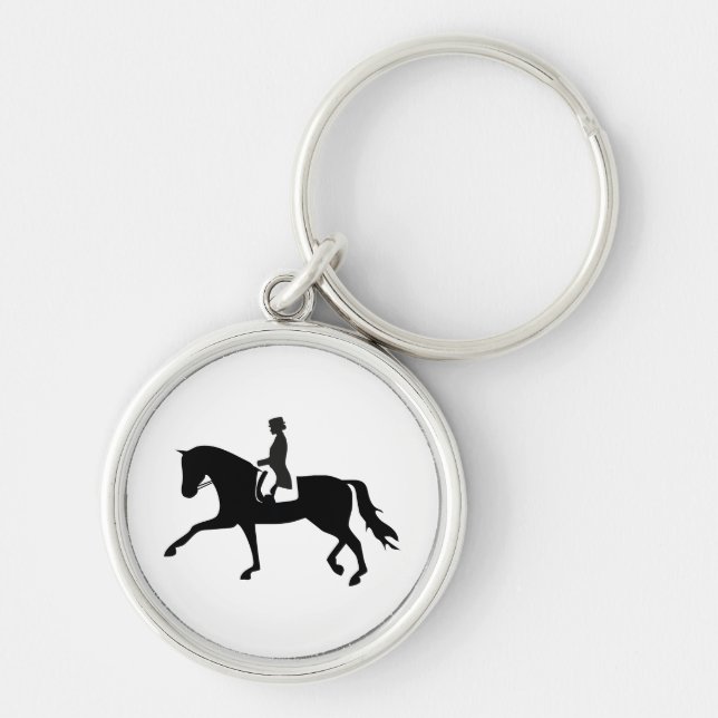Dressage Horse Keychain (Front)