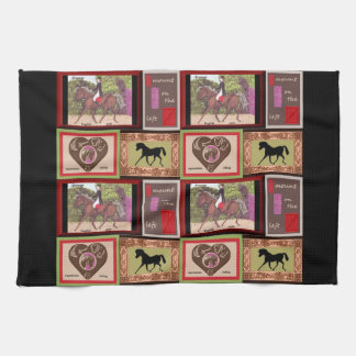 Dressage Horse kitchen tea towel