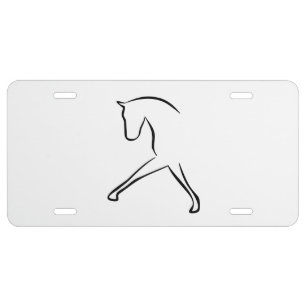 Dressage Horse License Plate