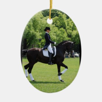 Dressage Horse Ornament by HorseStall at Zazzle
