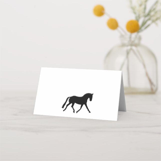 Dressage Horse Place Card (Front)