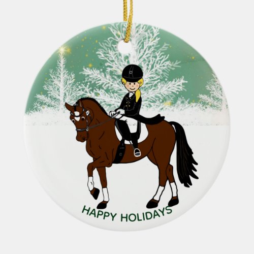 Dressage Horse Rider PHOTO Decoration Personalized