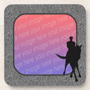 Dressage Horse Rider Your Photo Coaster Set