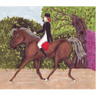 Dressage Horse Riding Sculpture Brooch Pin