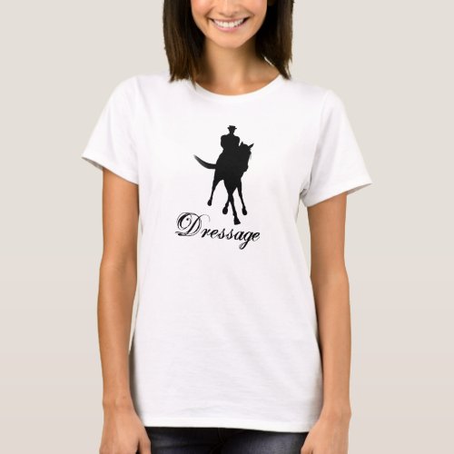 Dressage Horse Silhouette T_Shirt